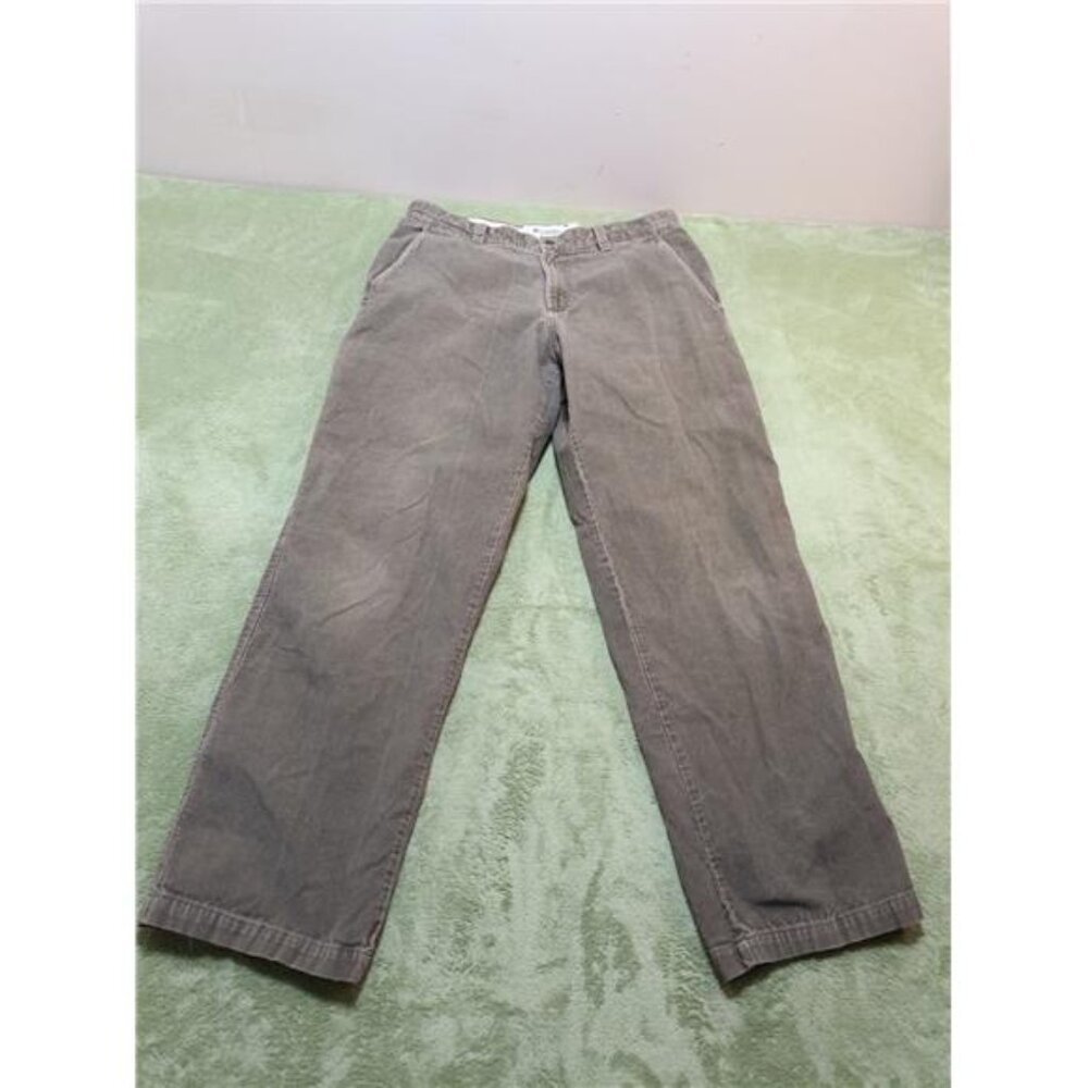 Vtg Columbia Men 36x30 Gray Corduroy Carpenter Pants Utility Workwear Work Cords
